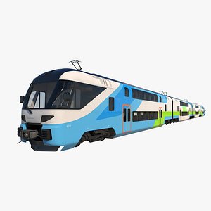 3D stadler dosto passenger train
