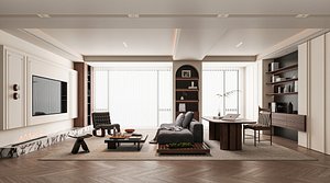 3D Modern living room