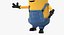 tall eyed minion rigged 3D model