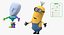 tall eyed minion rigged 3D model