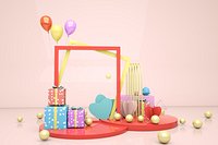 Modern photo frame Mei Chen sculpture MEI Chen DP Point shopping mall Mei Chen commercial Mei Chen s