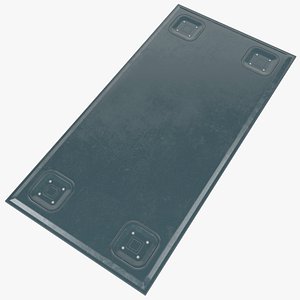 Sci-fi Big Floor Panel PBR