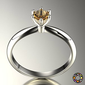 engagement ring set size 3d model