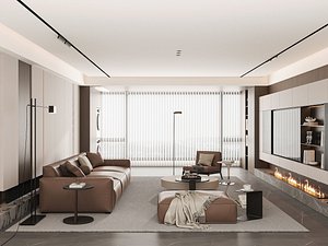 Modern living room 3D model