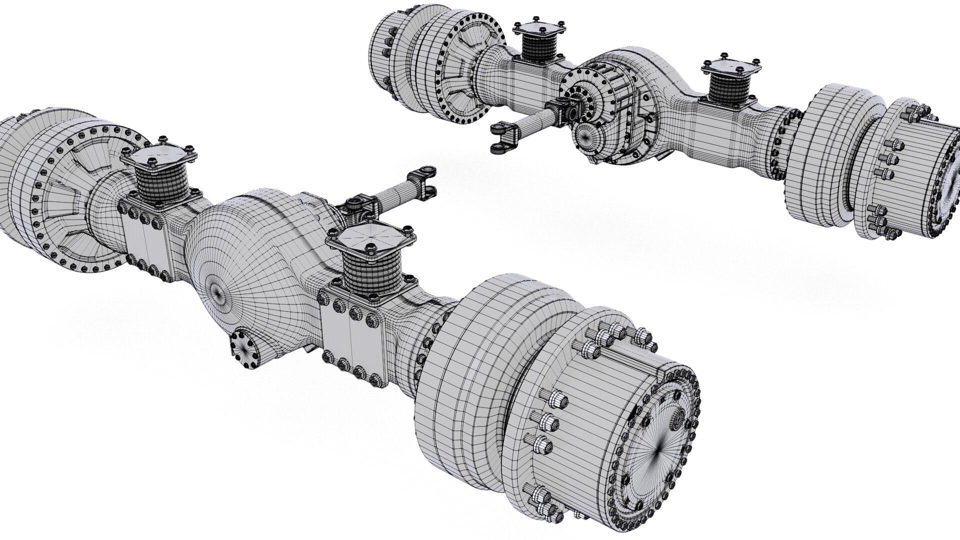 Suspension Axle Rear 3D - TurboSquid 1581254
