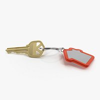 Bronse Home Key With House Figure
