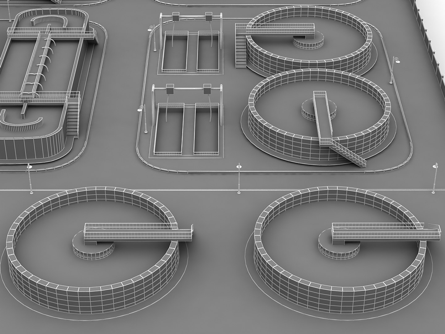 3D Realistic Water Treatment Plant Model - TurboSquid 1773441
