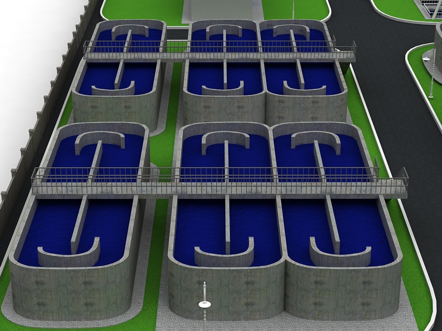 3D Realistic Water Treatment Plant Model - TurboSquid 1773441