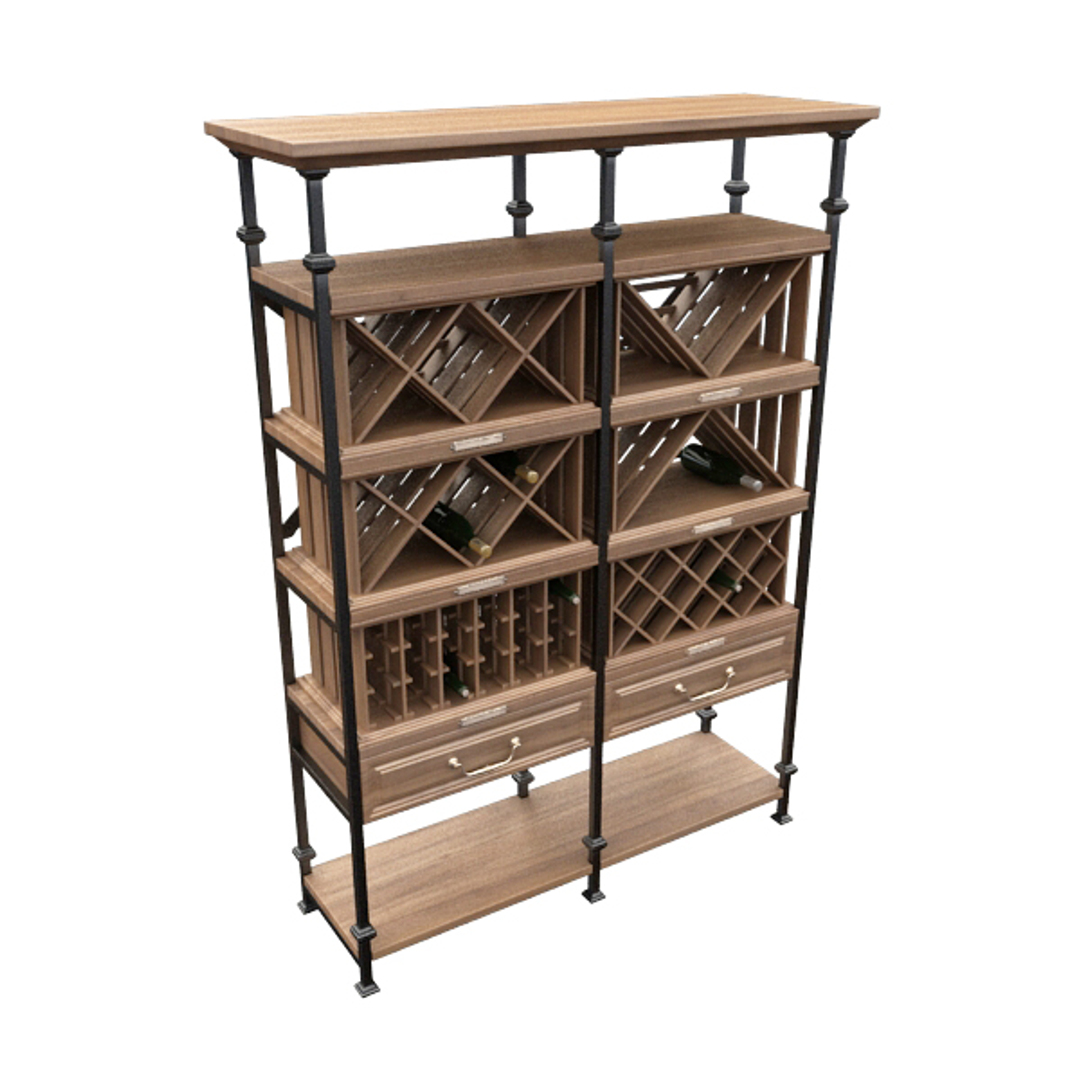 3D Wine Rack Model - TurboSquid 1372160