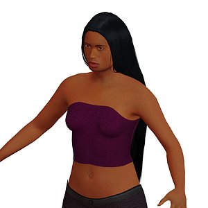 South East Asian Woman Long Hair