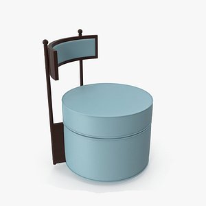 3D model tea table chair