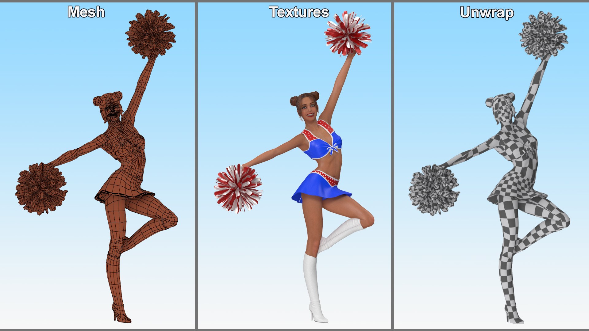 European Woman Dancing with Pompoms 3D https://p.turbosquid.com/ts-thumb/S6/pc8ZOD/x5/europeanwomandancingwithpompomsvray3dmodel022/jpg/1711432665/1920x1080/fit_q87/e0f1e035bf2489702ba19db9e9b97cd5d48aeccc/europeanwomandancingwithpompomsvray3dmodel022.jpg