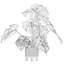 植物系列 091 - 龟背竹、榕树、仙人掌