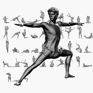 3D Yoga Man 03