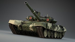 3D t90s russian tanks model