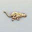 3D Animal decor 002 Running panthers Five poses