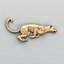 3D Animal decor 002 Running panthers Five poses