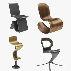 Futuristic Chair Collection 4 in 1