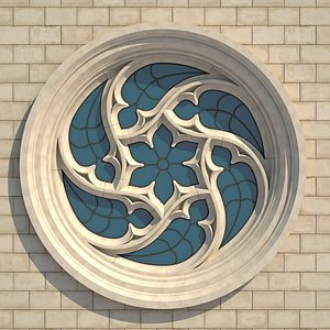 gothic window 3D model