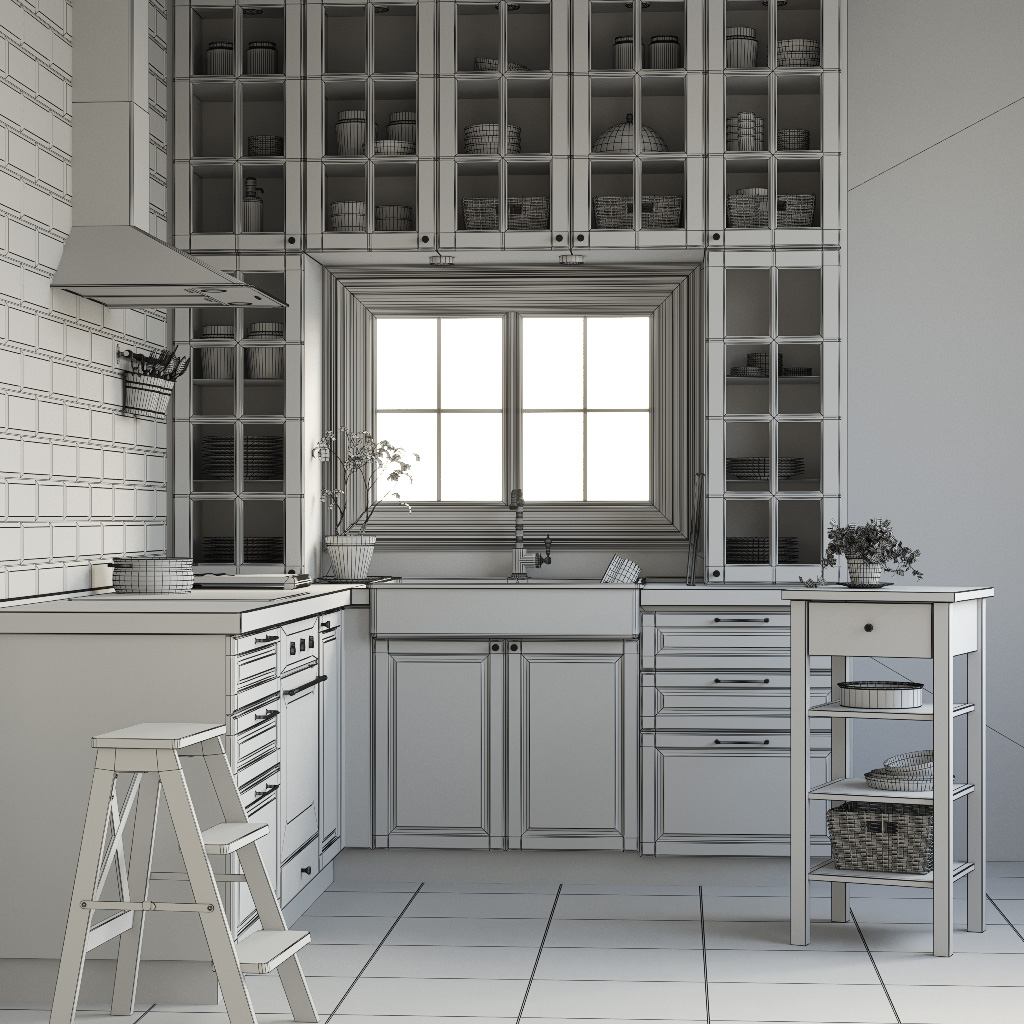 Kitchen Ikea Metod Model - TurboSquid 1226903