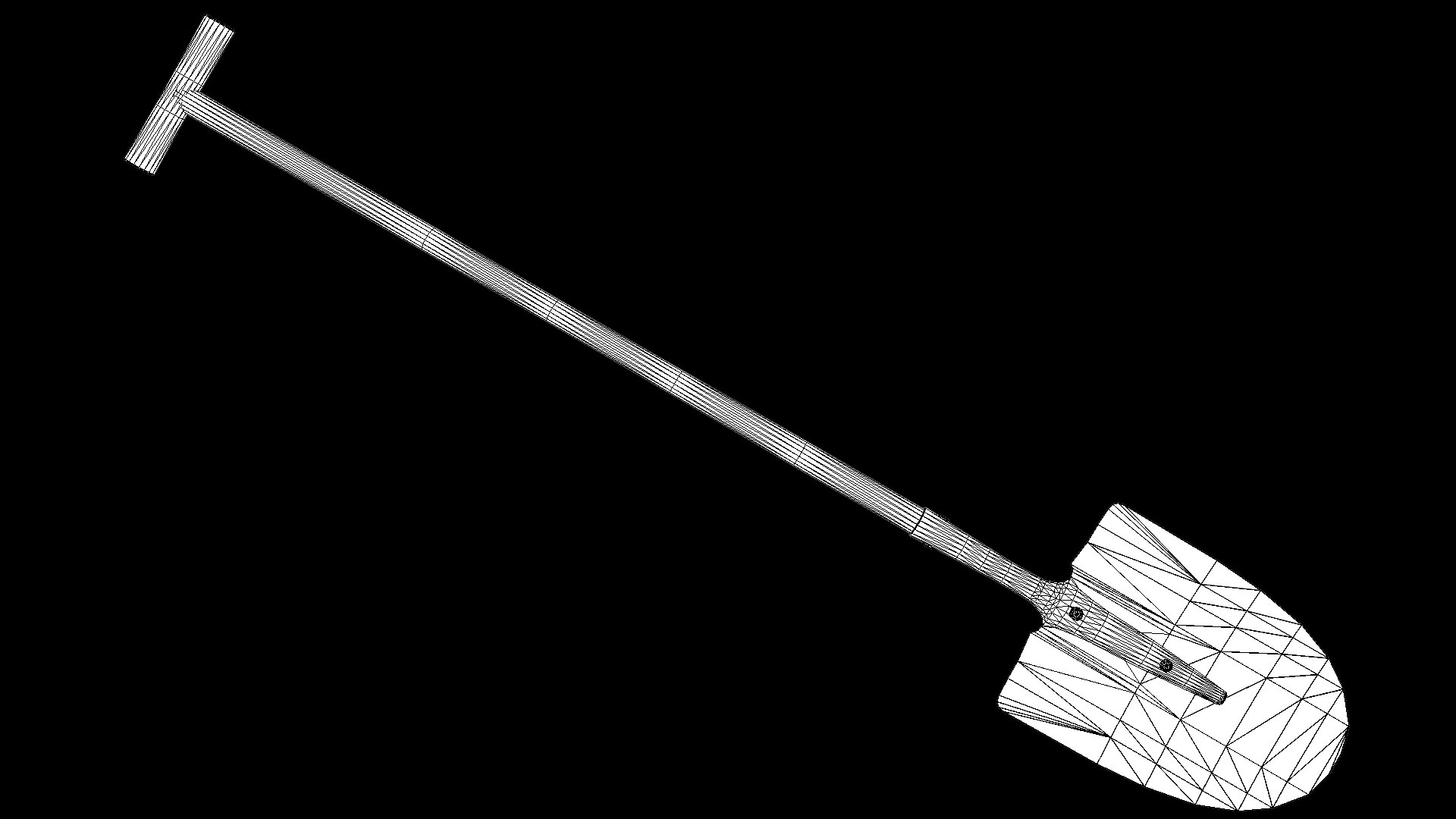 Old shovel pbr 3D model TurboSquid 1321298