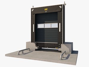 Loading Dock Door 3 Low-poly 3D model