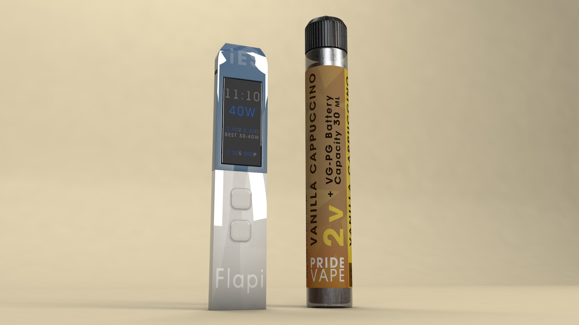 3D Electronic Cigarette Flapi IES Model - TurboSquid 1892011