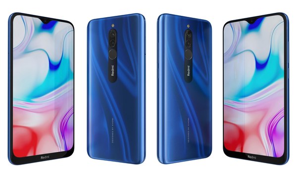 3D Xiaomi Redmi 8 Sapphire Blue