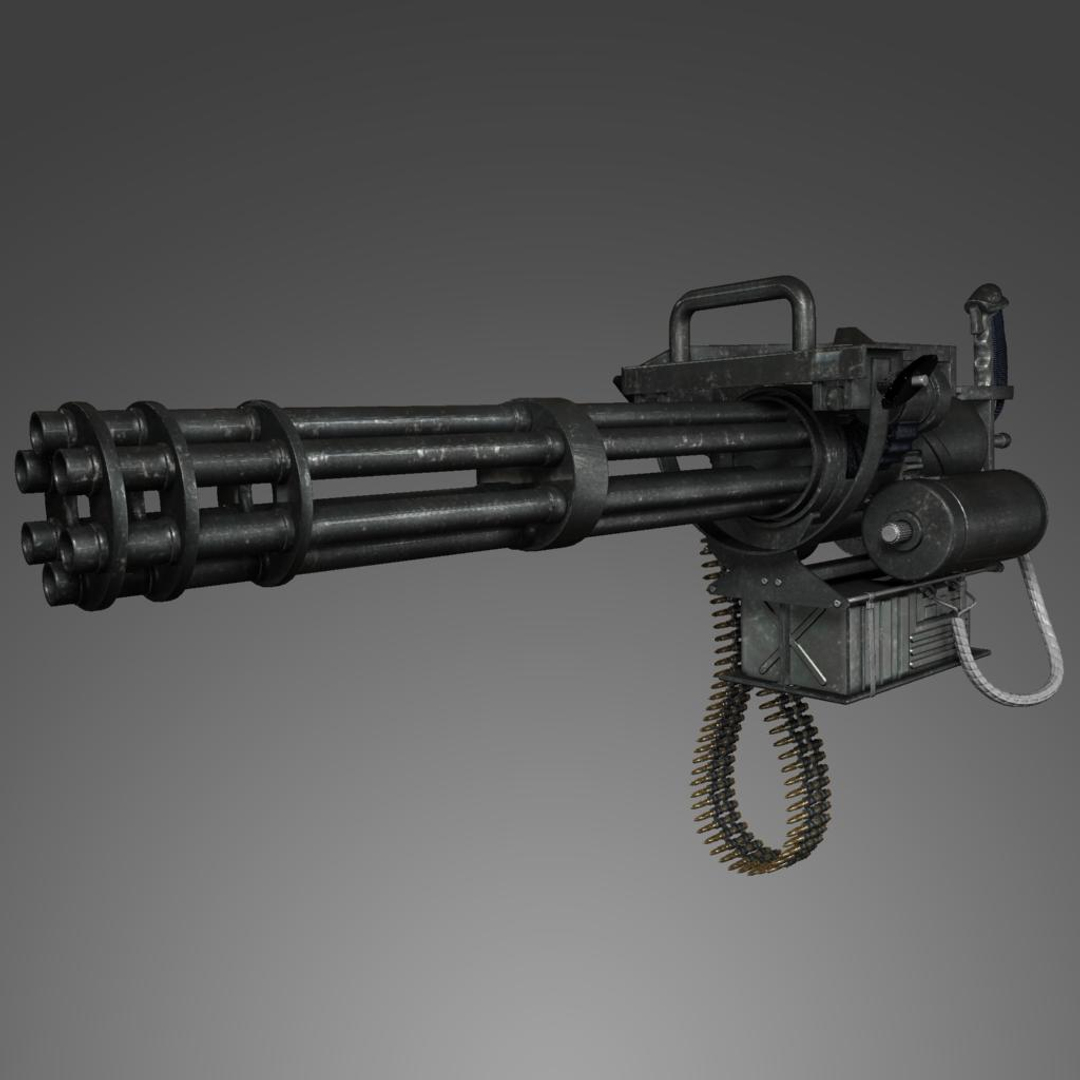 3d model minigun