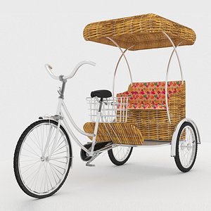 bike rickshaw 2 v2 3D model