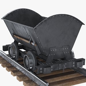 3D model Mine Cart