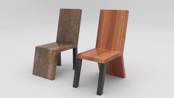 3D wood chair