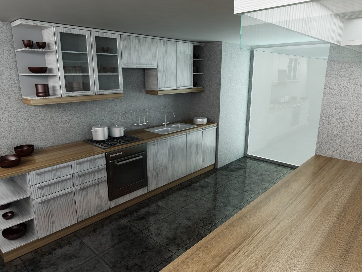 3D kitchen interior designed - TurboSquid 1221408