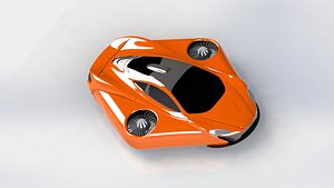 3D model mclaren turbo concept car