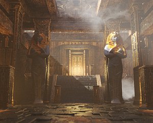 Egyptian Ancient Temple 3D model