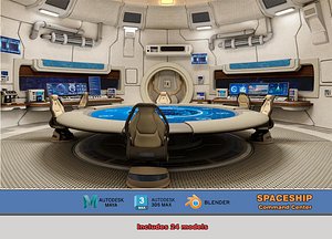 Spaceship Control Room sci fi