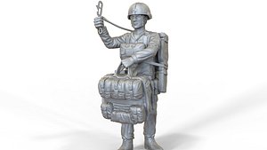 Paratrooper soldier figure