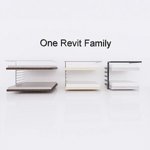 bunk bed revit family 3D model