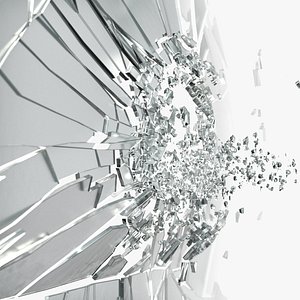 3D Realistic Glass Shatter