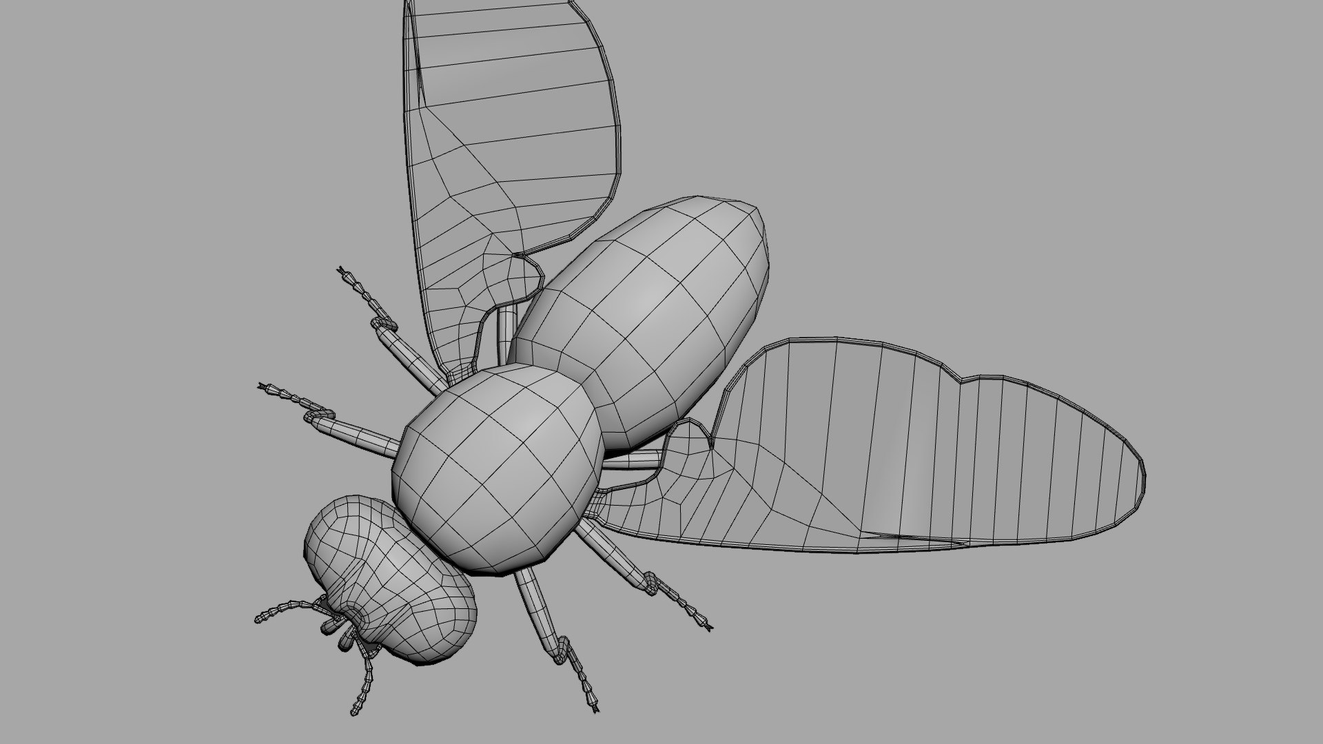 Housefly 3D model https://p.turbosquid.com/ts-thumb/S7/l2rKRf/hE/wireframe03/jpg/1636555642/1920x1080/fit_q87/da299f0d45c19d78420e387c40a85087a530c841/wireframe03.jpg
