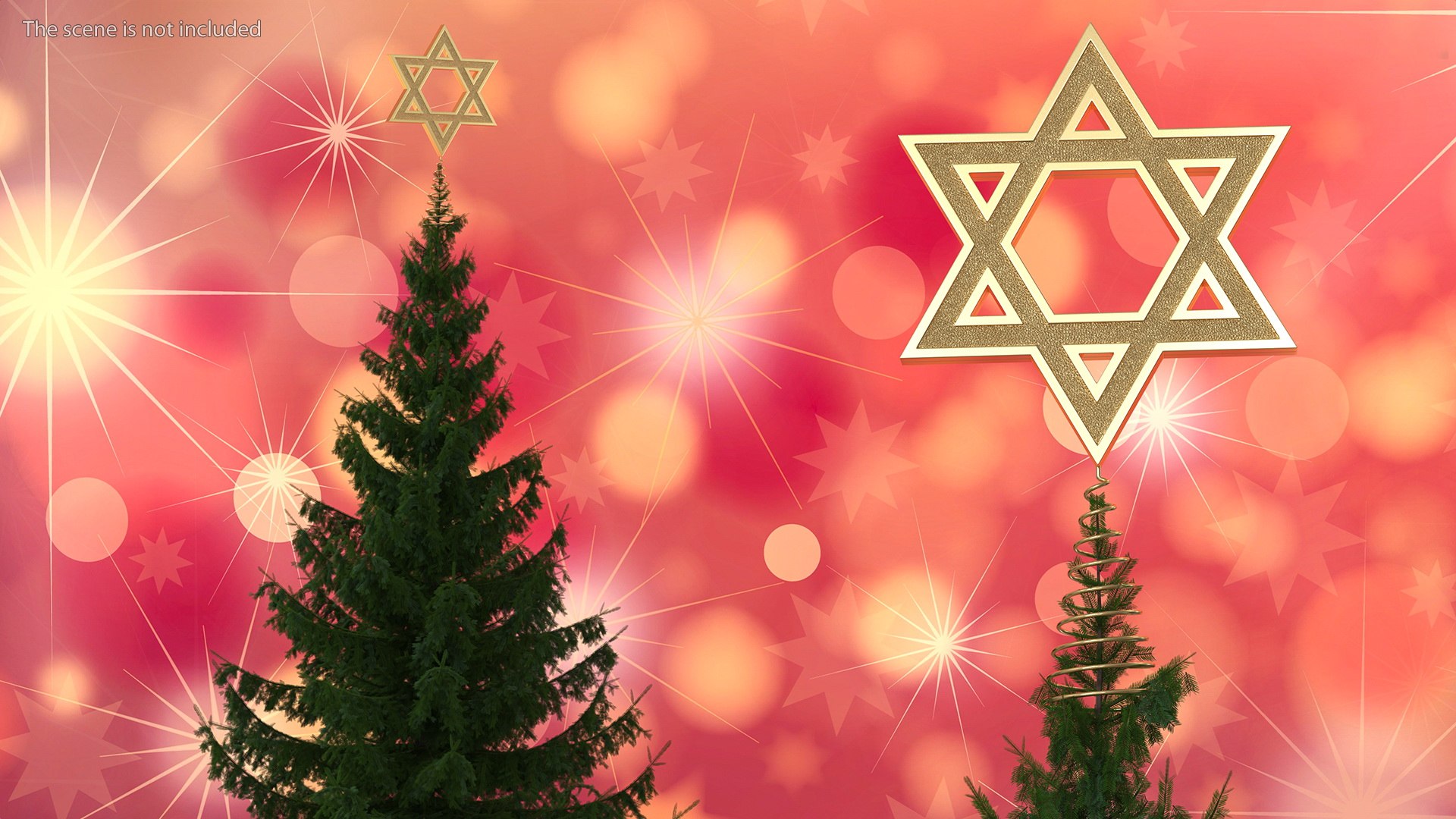 Star David Tree Topper 3D Model - TurboSquid 1685730