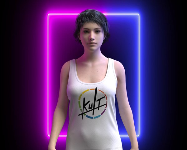 3D model Ladies Tank Top - Kult