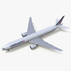 Boeing 777 Air France Rigged for Cinema 4D
