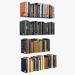 Books for Shelf 3D model