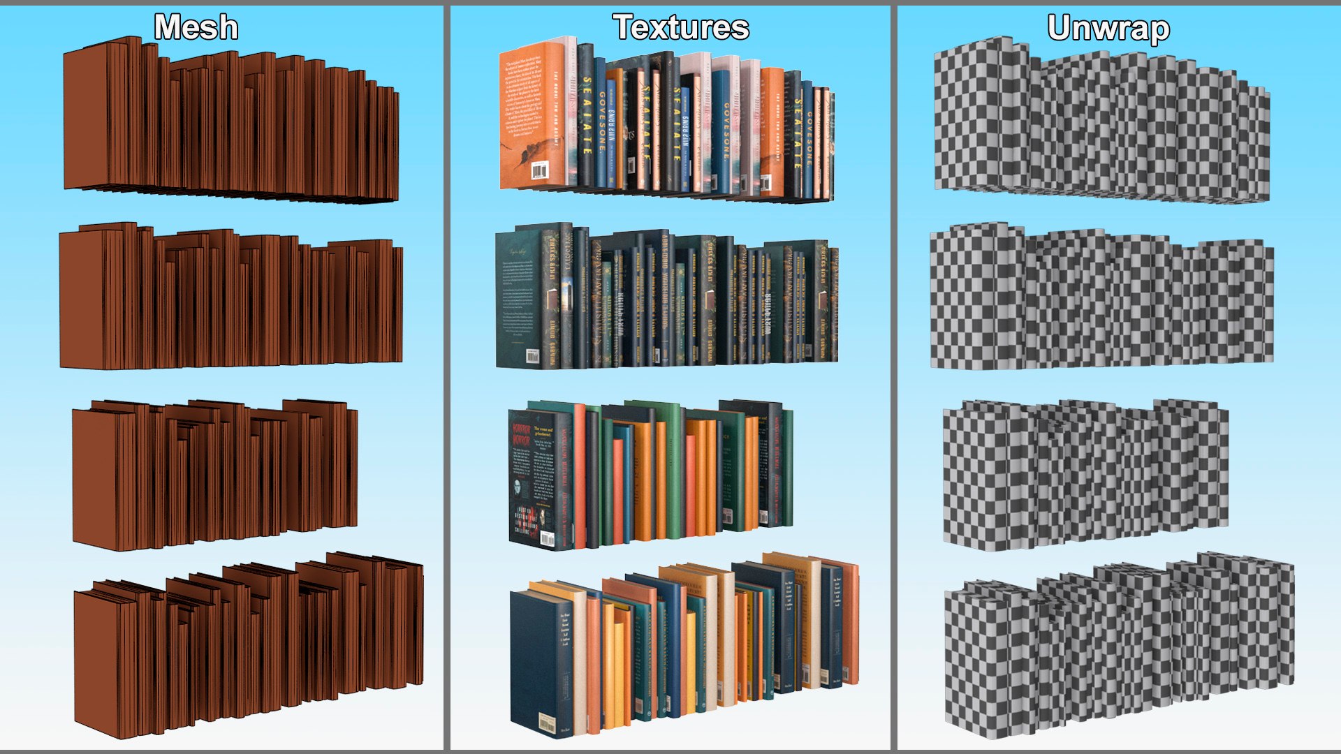 Books for Shelf 3D model https://p.turbosquid.com/ts-thumb/S7/rXlRq9/ke/booksforshelfmb3dmodel014/jpg/1727122883/1920x1080/fit_q87/36c7975823c655c1f9b3ae1863981b9a13801523/booksforshelfmb3dmodel014.jpg