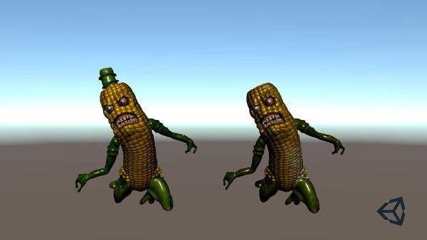 3D model Corn monster - Game Ready VR AR low-poly - TurboSquid 1855264