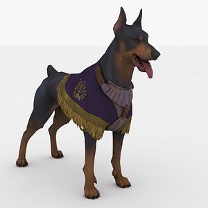 Dog Rigged and Animated 3D model