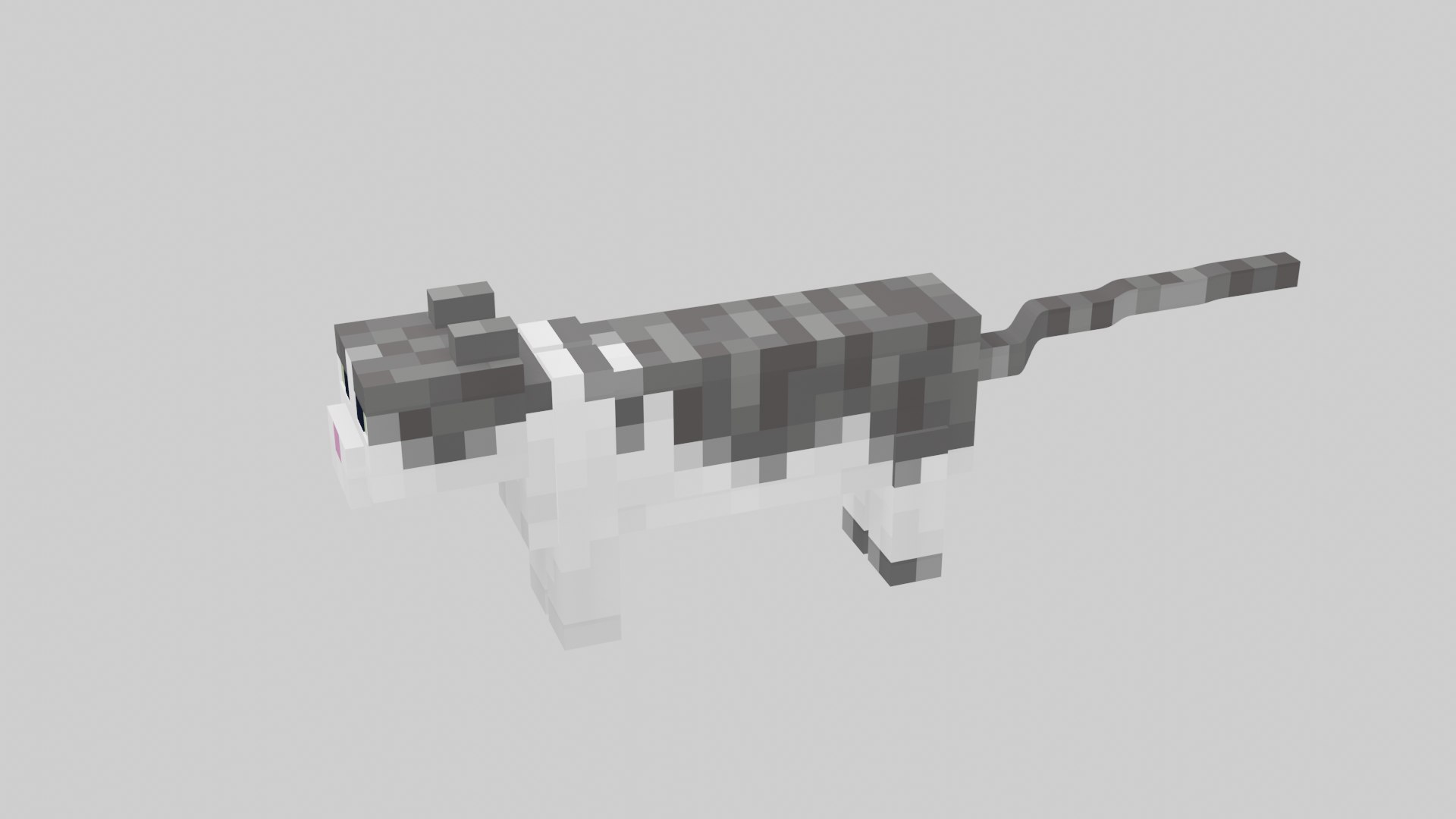 3D Minecraft Cat https://p.turbosquid.com/ts-thumb/S7/xbBgCi/Is/minecraftcat_240/png/1666647059/1920x1080/fit_q87/abb12fda4948a6cfc68f0d20875ff3ed6e808cca/minecraftcat_240.jpg