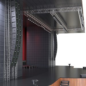 theater stage 3D model