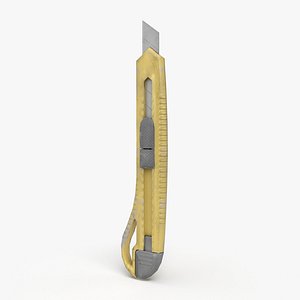 box cutter 001 Low-poly